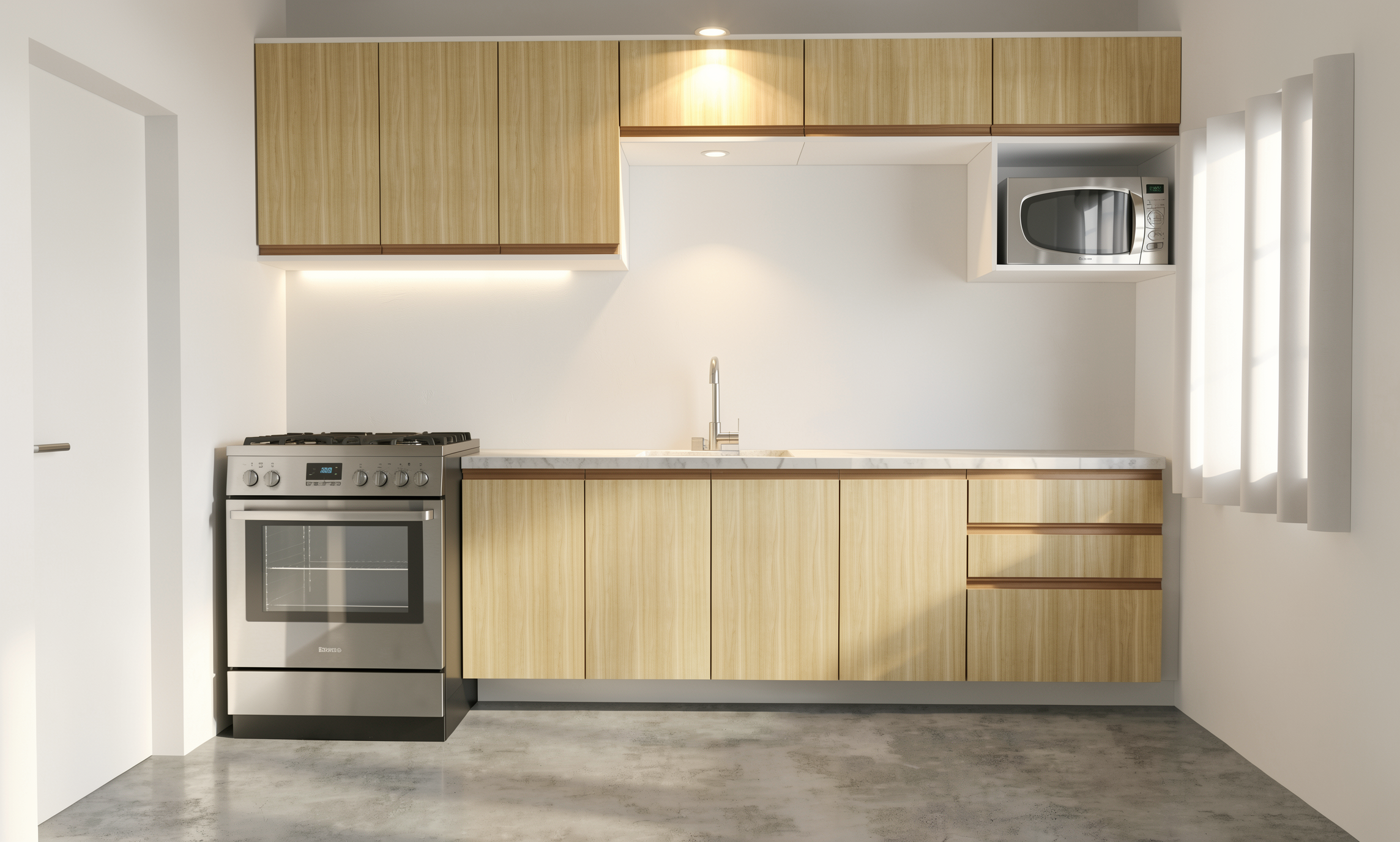 Belline - Puxador bronze - render